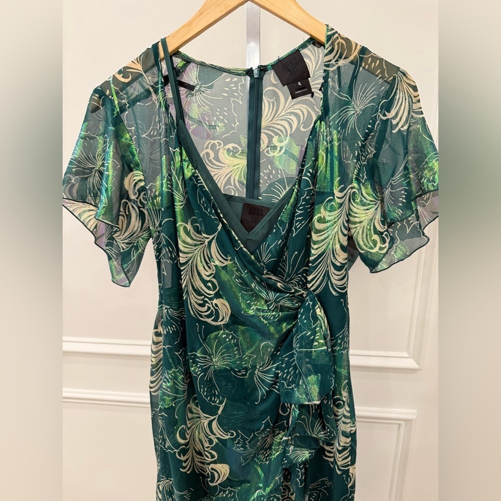 Anna Sui Midi Dress in Green - Picture 12 of 13